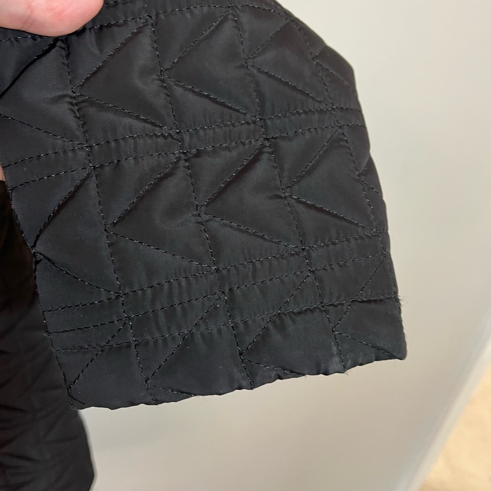 Karl Lagerfeld Women’s Black Quilted Fleece Lined Puffer Jacket Winter Coat XL - Picture 6 of 13